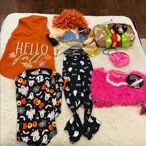 Lot 6 VibrantLife Halloween Hotdog Paw-Risian Pet Costume Medium Dog